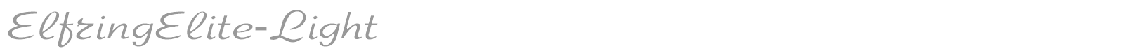 ElfringElite-Light font preview